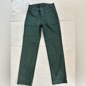 Kut from the Kloth Coated Dark Green Pants